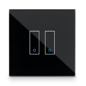Smart switch zwart 2 knops